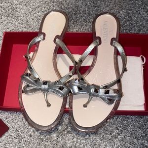 Valentino Stud Flip Flops